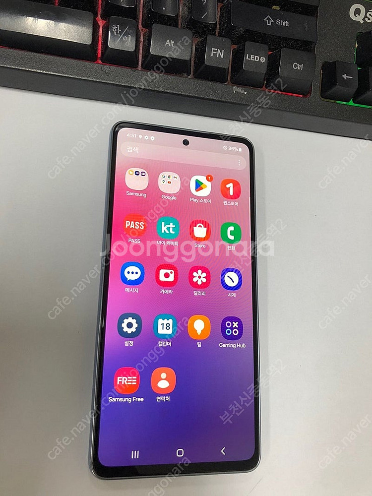 191081 KT 갤럭시A53 블루 외관깨끗 128GB...--1