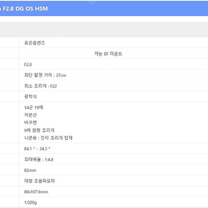 (개인 소장) A급 / 시그마 아트 SIGMA 24-70mm F2.8 DG OS HSM 캐논 EF용 (세기정품) + 겐코필터렌즈