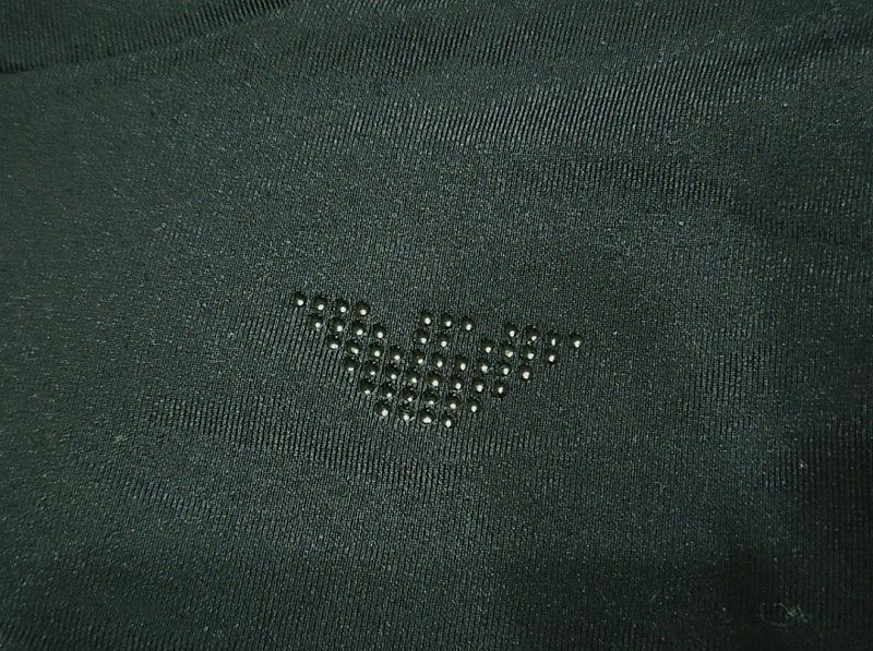 (1회착용 거의새거) emporio armani 블랙 라운드 스판 티셔츠--1