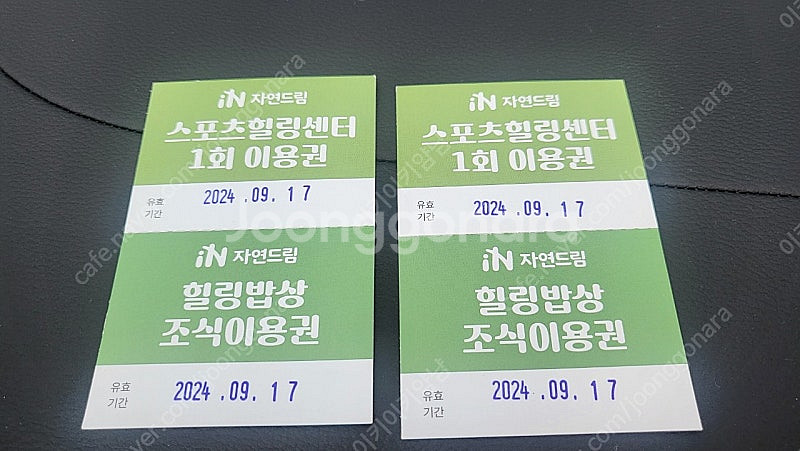 자연드림파크 조식 식사권 2장에 만원 17일까지--0