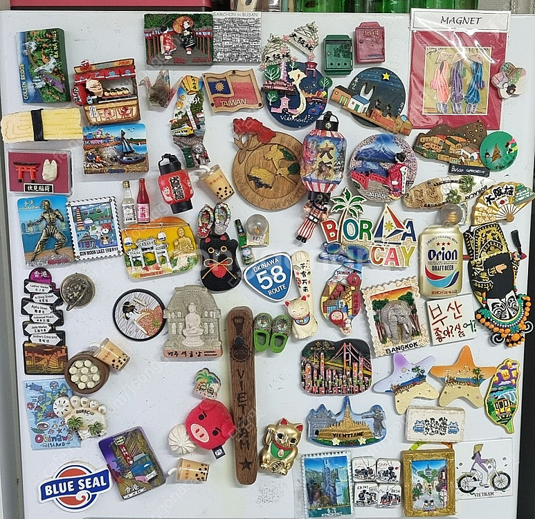 일본 대만 홍콩 마그네틱 자석 기념품--0