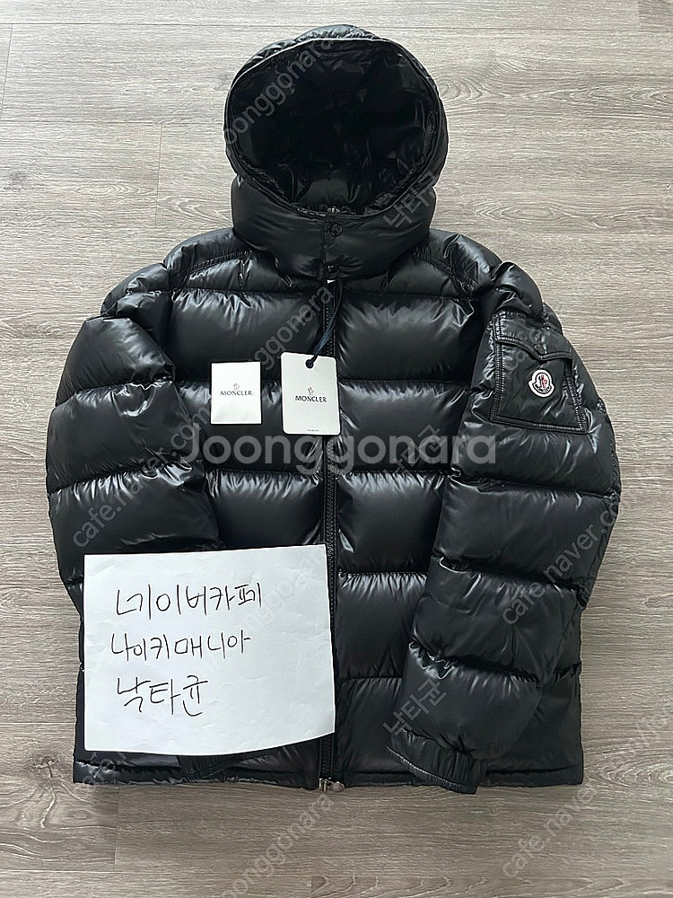 몽클레어 마야 숏패딩 블랙--0