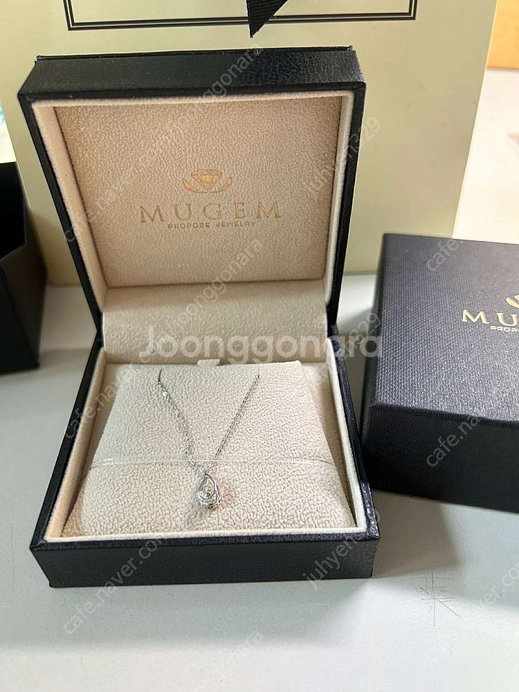 *2024 뮤젬 다이아 14K 목걸이(화이트 골드 VV...--0