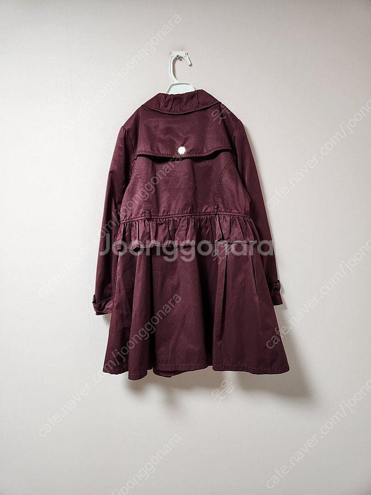 155사이즈 티파니 자주색 트렌치코트--1