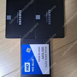 SSD WD 500gb 1개, 삼성 120gb 2개, 일괄 판매,