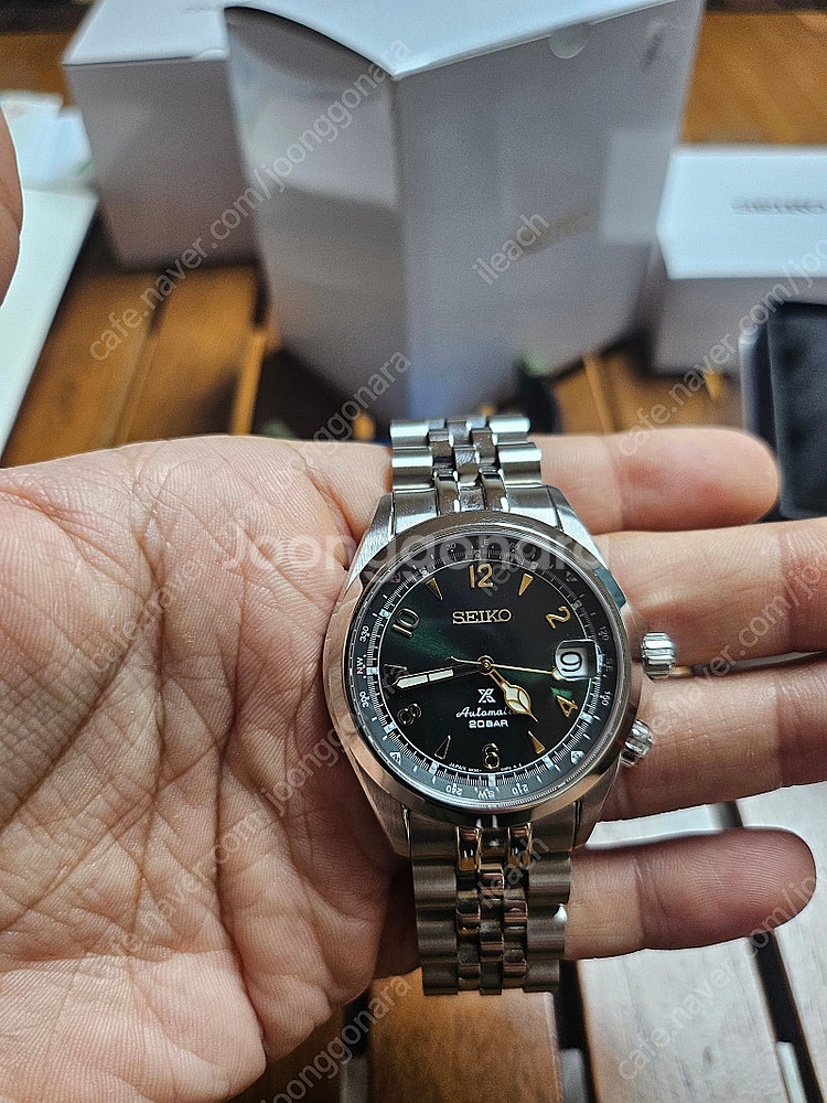 세이코 알피니스트 SPB121J1 + 스트랩코드 밀탯 ...--6