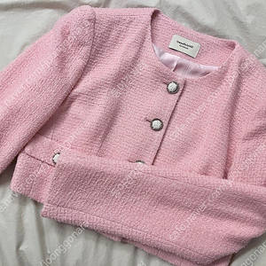 (새상품) 이바나헬싱키 마리안느 크롭 자켓 핑크/Marianne Crop Jacket(Pink) S