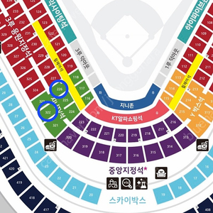 9월18일 ,8월19일 삼성 kt , 3루테이블석(지니TV석) 수원kt위즈파크