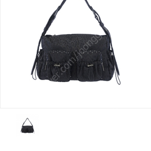 ouioui UPPER UTTY BAG - BLACK LEOPARD