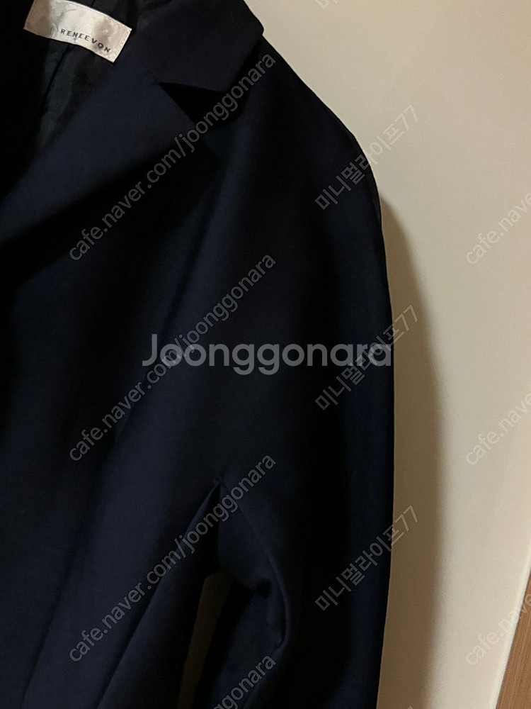 레니본 럭셔리 울&실크 원피스 겸 롱자켓 트렌치코트 결...--5