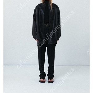 [Le17septembre] Roundneck vegan leather half coat (비건가죽코트)