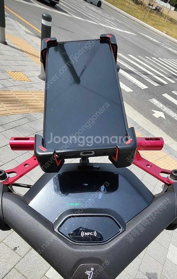 나인봇 p65a 폰거치대+확장바 (가격인하)--0