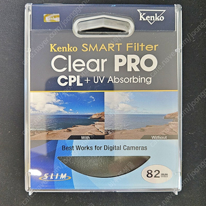 겐코 Clear PRO CPL+UV 슬림 82mm (새제품)