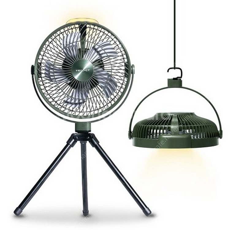 무선 10인치 서큘레이터 LED 캠핑 선풍기--0