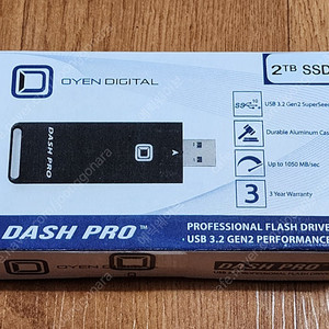 [미개봉] Oyen Digital DASH PRO 2TB 외장 SSD 팝니다.