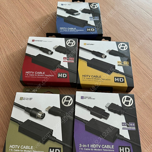 하이퍼킨 HDMI 케이블 , PS1/2, 세가새턴,네오지오,메가들라이브, 3 in 1 인 닌텐도64,게임큐브,슈퍼패미콤. 전부 신품