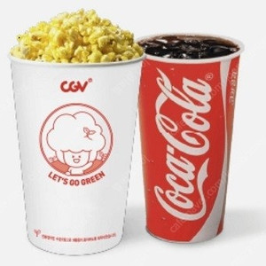 CGV 콤보 (팝콘L + 탄산M 2) 개당 9,500원 (최대 2세트가능)