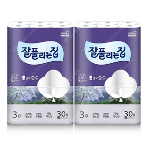 선착순)잘풀리는집 명작 순수 화장지 휴지 30미터 30롤×2팩(총60롤)무료배송25900원