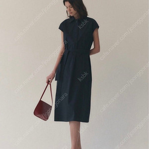 FYEO 포유온 nova cotton shirt dress(deep navy)