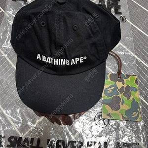 BAPE 볼캡 블랙