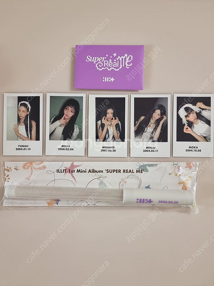 아일릿 데뷔 쇼케이스 특전 입장 폴라 포카 응원봉--0