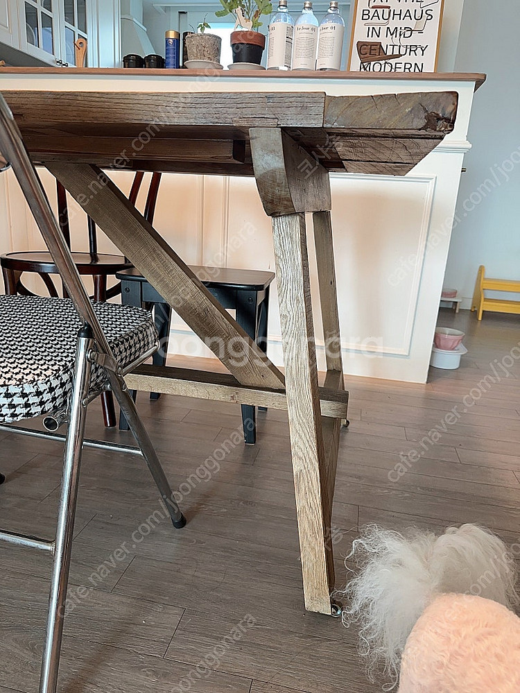 프랑스 고재 업사이클링 6인 식탁 빈티지 프렌치시크 카...--3
