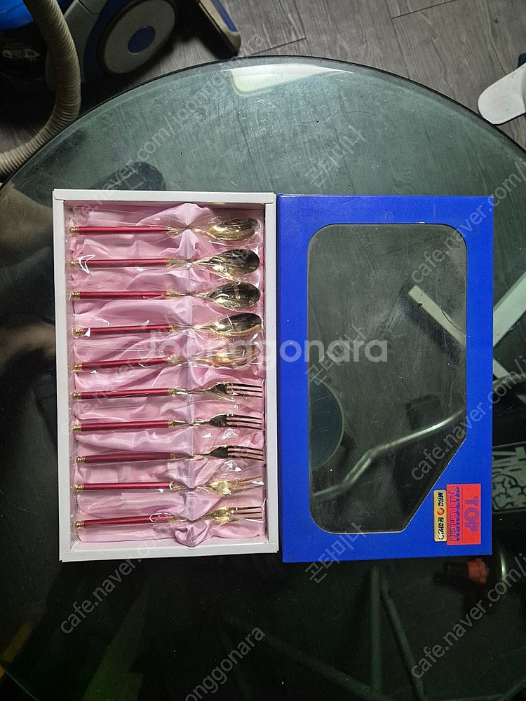 30년 이상된 다과수저포크세트 3박스 새제품입니다.--2