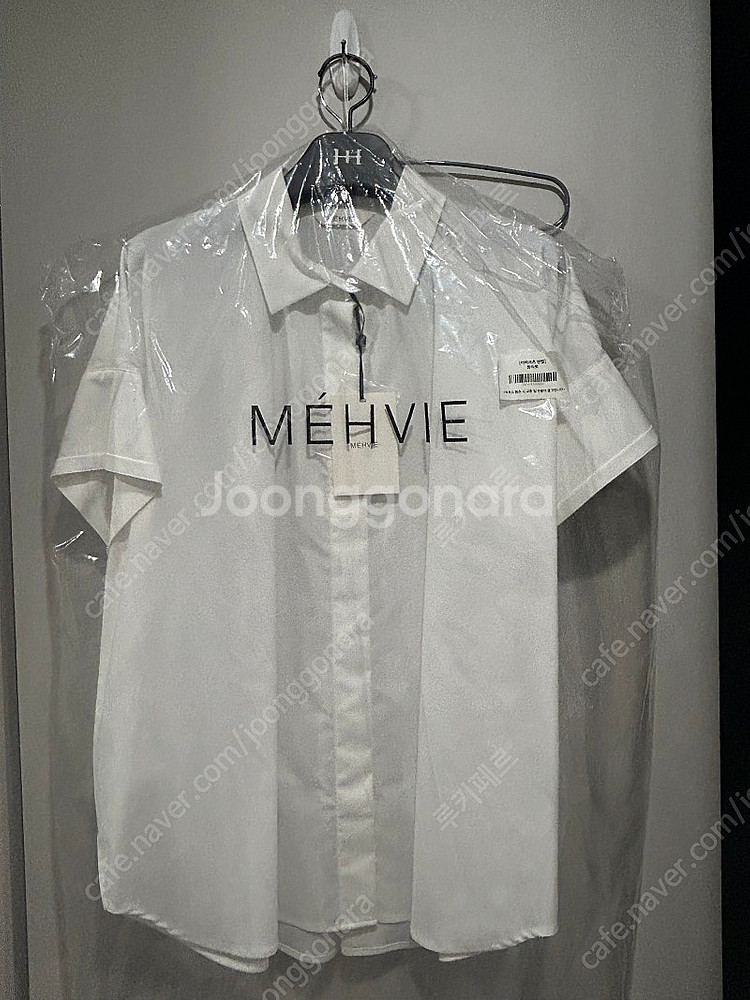 메비 메르시비앙 이삐셔츠 화이트 반팔 새상품--0