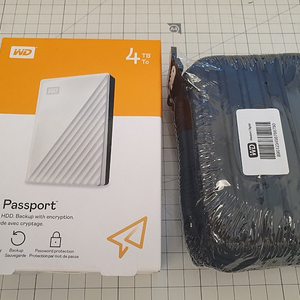 WD my passport 외장하드 4tb 미개봉정품