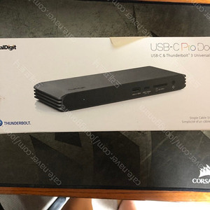 칼디짓 CalDigit 썬더볼트3 독 USB-C Pro Dock + DP to HDMI 젠더 일괄