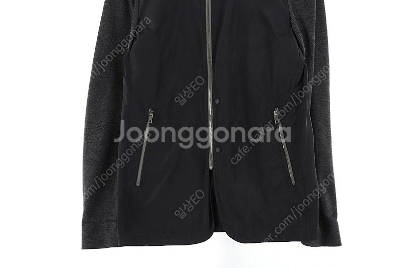 (L) 솔리드옴므 집업 바람막이 점퍼자켓 그레이 폴리 ...--2