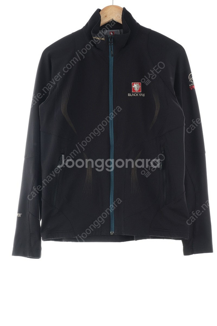 (M) 블랙야크 집업 바람막이 점퍼자켓 블랙 폴리 올드...--0
