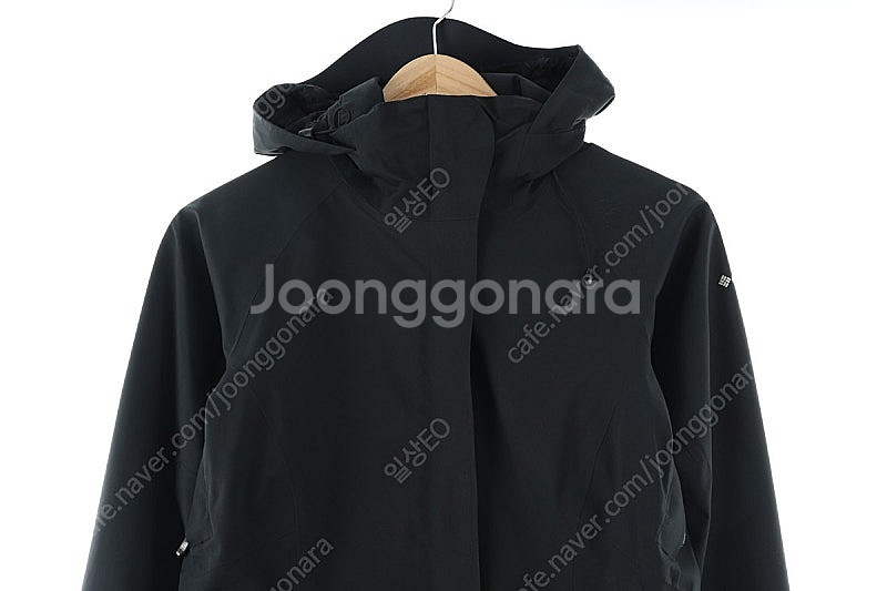 W(XS) 컬럼비아 집업 바람막이 점퍼자켓 블랙 폴리 ...--1
