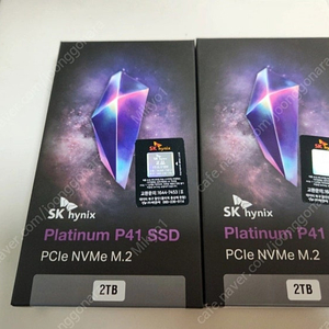 sk하이닉스 p41 nvme 2tb ssd새제품 2개판매합니다.