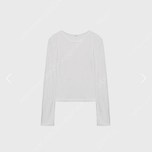 MONOHA 모노하 소프트 울 티셔츠 화이트 판매 Soft wool t shirt (white)