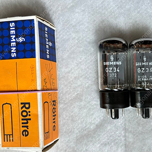 Mullard/Siemens 멀라드 GZ34/5AR4 NOS NIB 메치페어 판매