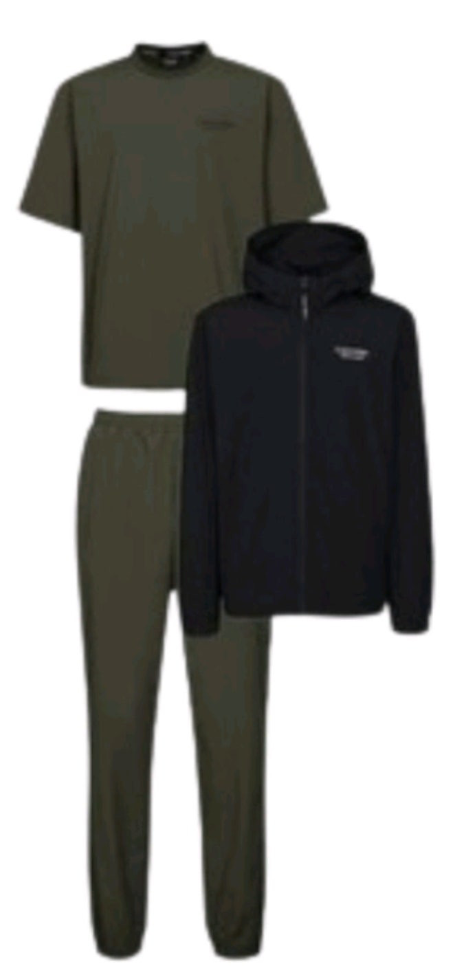 (새제품)캘빈클라인퍼포먼스 24SS 남여공용 바람막이 셋업 3종 (바람막이1종+반팔티1종+긴바지1종) 사이즈s90--1