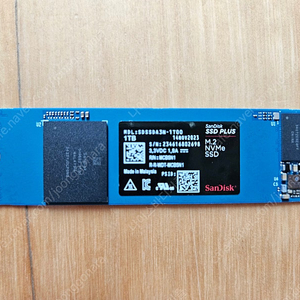 SanDisk Plus NVMe SSD 1TB (WD SN550 동일모델) 팝니다.