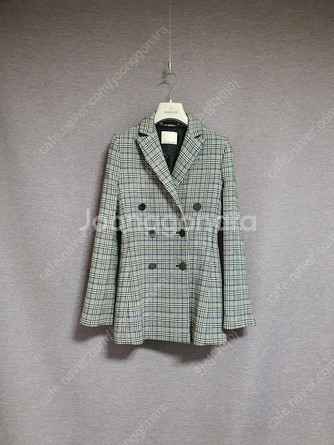 바이말렌비거 더블 브레스트 체크 자켓 34 사이즈 BY MALENE BIRGER--1