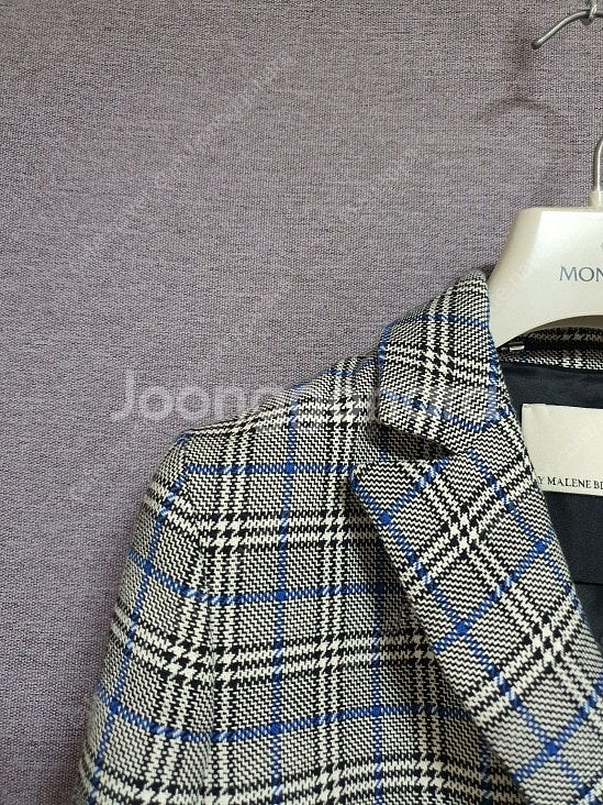 바이말렌비거 더블 브레스트 체크 자켓 34 사이즈 BY MALENE BIRGER--8