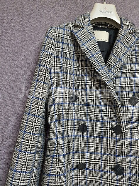 바이말렌비거 더블 브레스트 체크 자켓 34 사이즈 BY MALENE BIRGER--9