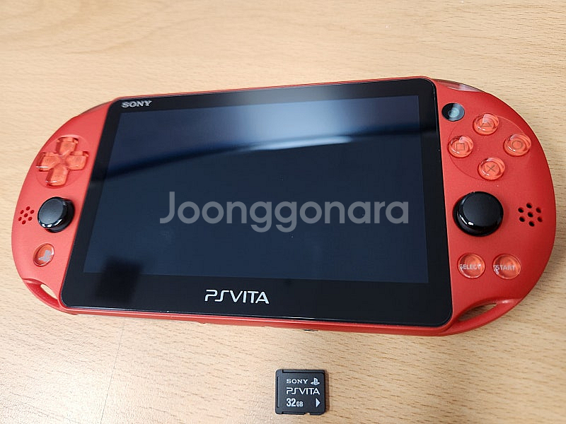 PS Vita 비타 2세대 메탈릭 레드+32G 메모리 ...--2