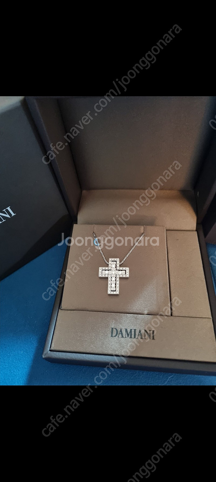 다미아니 벨에포크 화이트골드 와 사파이어 라지 목걸이 ...--0