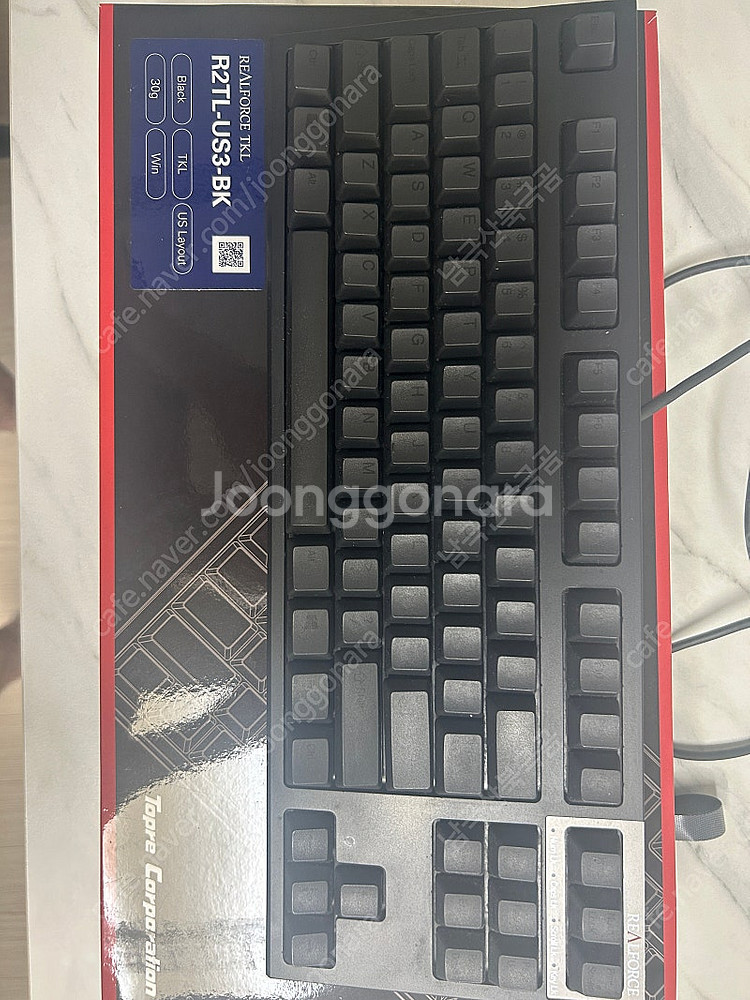 리얼포스 R2 TKL US 블랙 30g 박스풀 팝니다.--0