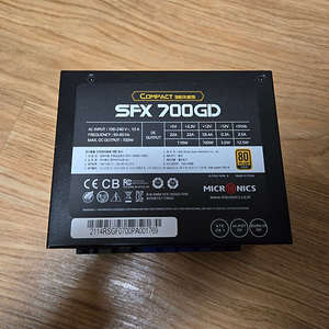 마이크로닉스 Compact SFX 700W 80PLUS 골드 풀박스 판매합니다~