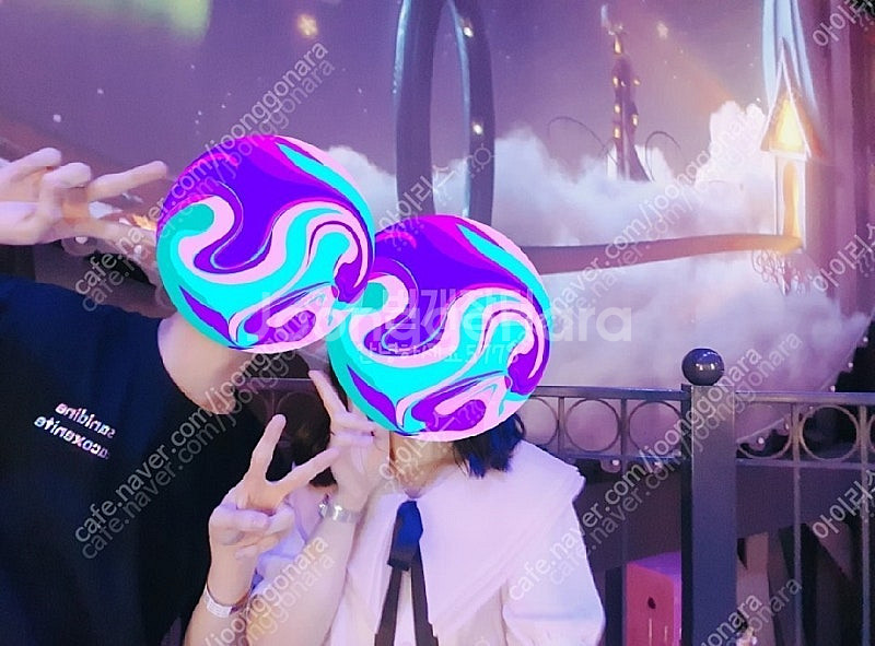 아뜨랑스 핑크 블라우스+검정 스커트 세트 판매합니다--1