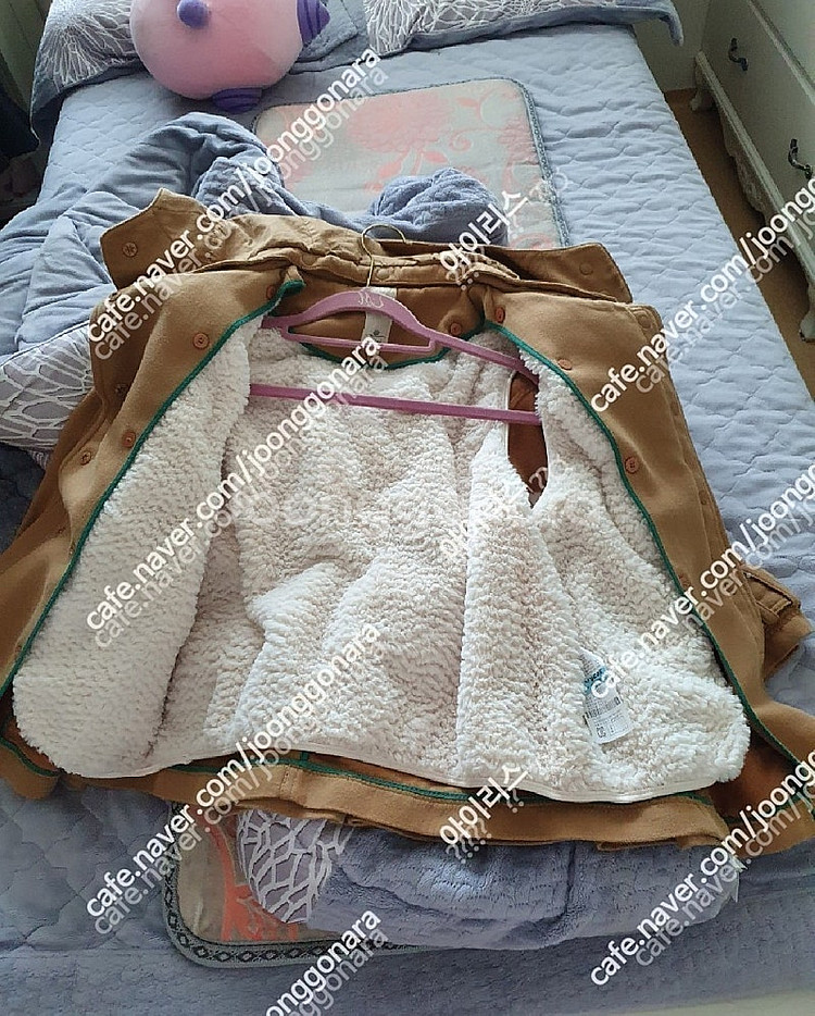 오즈세컨 브라운&갈색 조끼 털 잠바(55사이즈, I사이즈) 판매합니다--1