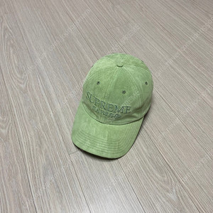 Supreme 슈프림 6패널 볼캡 모자 (Paris Suede Green)