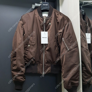 토니웩 / High Density Viscose Rivet Bomber Jacket_ Brown / L