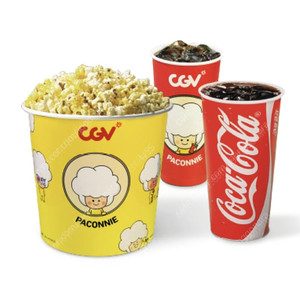 CGV 콤보 (팝콘 M + 탄산 2잔) / 팝콘 맛변경 무료